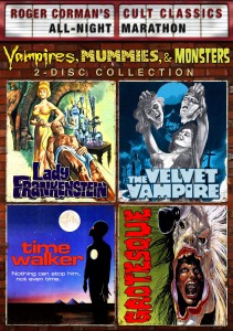 Vampires, Mummies and Monsters DVD Collection: Lady Frankenstein, Time Walker, The Velvet Vampire & Grotesque (Shout!)