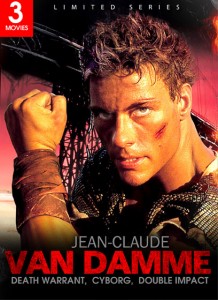Jean-Claude Van Damme Triple Feature: Death Warrant/Double Impact/Cyborg DVD (Image)
