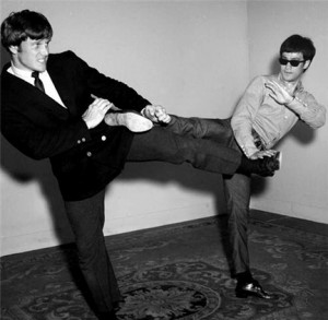 Joe Lew and Bruce Lee in the late 1960s.