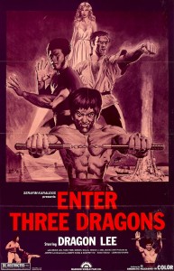 "Enter Three Dragons" American Theatrical Poster 