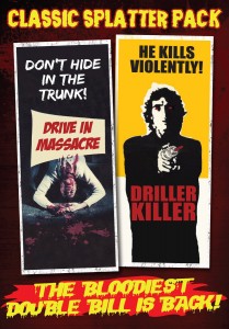 Classic Splatter Pack: Drive-in Massacre, Driller Killer DVD