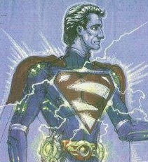 Artist's depiction of Nicolas Cage as "Superman"