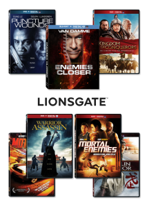 Lionsgate's action and martial arts line up.