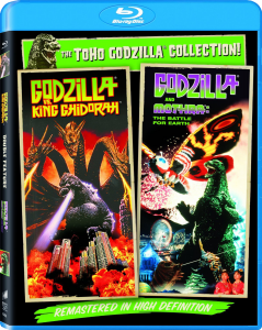 "Godzilla Vs. King Ghidorah / Godzilla Vs. Mothra" Blu-ray Cover