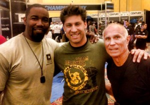 Moussi with Michael Jai White and Bill Wallace.