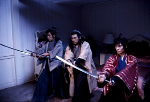 Yasuaki Kurata, Hwang Jang Lee and Yukari Oshima in "Shanghai Express."