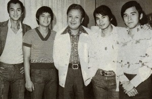 David Chiang, Fu Sheng, Chang Cheh, Chen Kuan-Tai and David Chiang. 