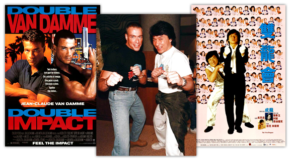 "Double Impact" most likely gave Jackie Chan the inspiration for "Twin Dragons"