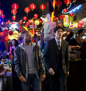 Justin Hires and Jon Foo in the "Rush Hour" TV series. 